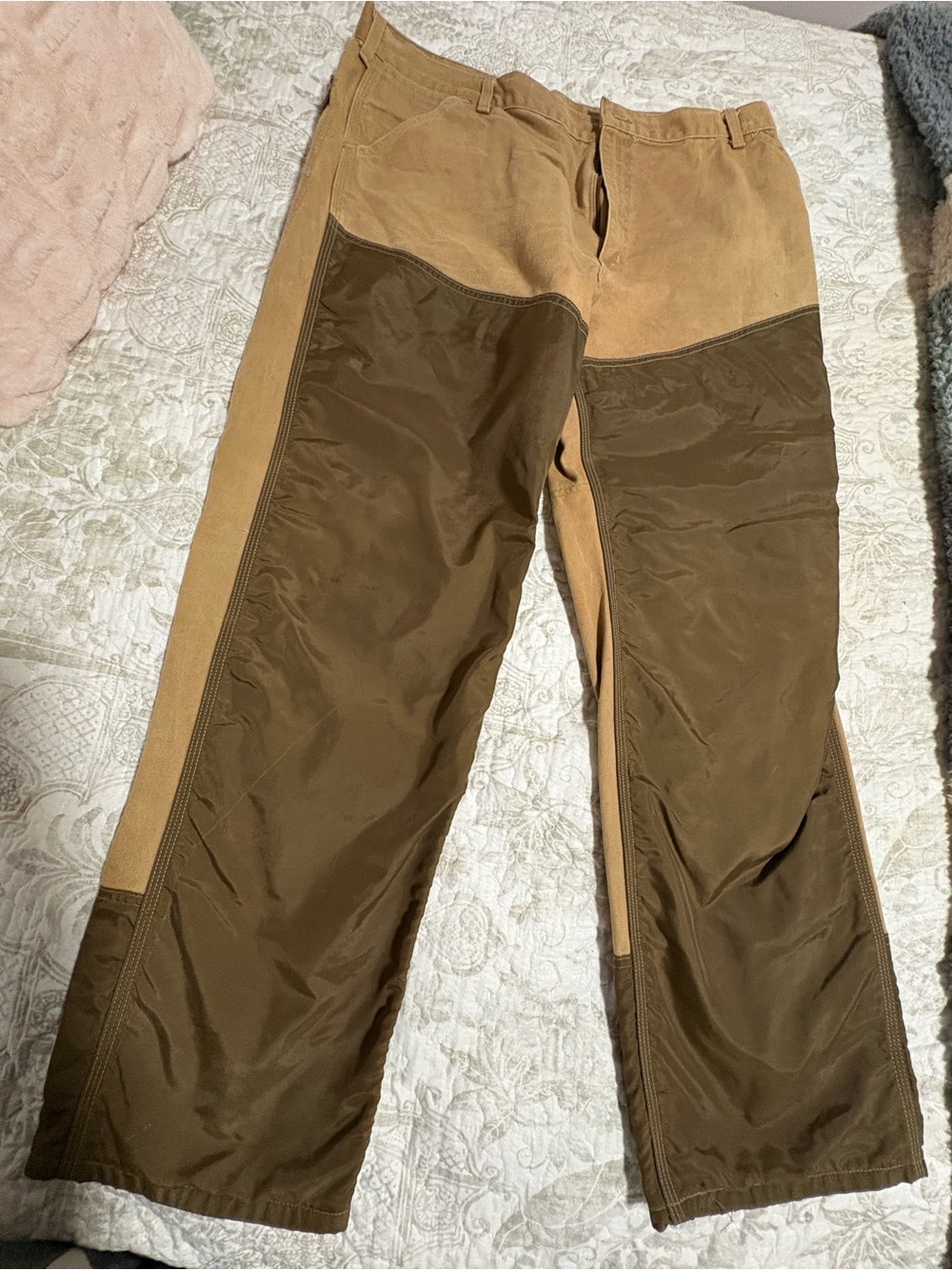 Carhartt Two-Tone Brown and Tan Reinforced Briar Field Pants